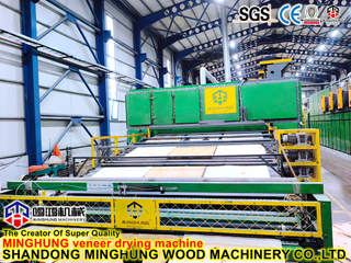 Mesin Pengeringan Core Veneer Roller Mesh untuk Lini Produksi Pembuatan Veneer Inti dari Produsen Mesin Pengerjaan Kayu Minghung Cina