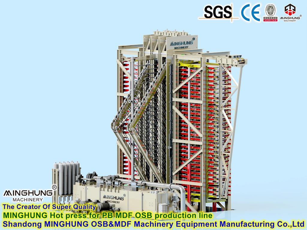 Chipper, Pengering, Mixer Perekatan Pabrik Cina yang Hemat Biaya: Lini Mesin Produksi MDF / OSB / Particleboard