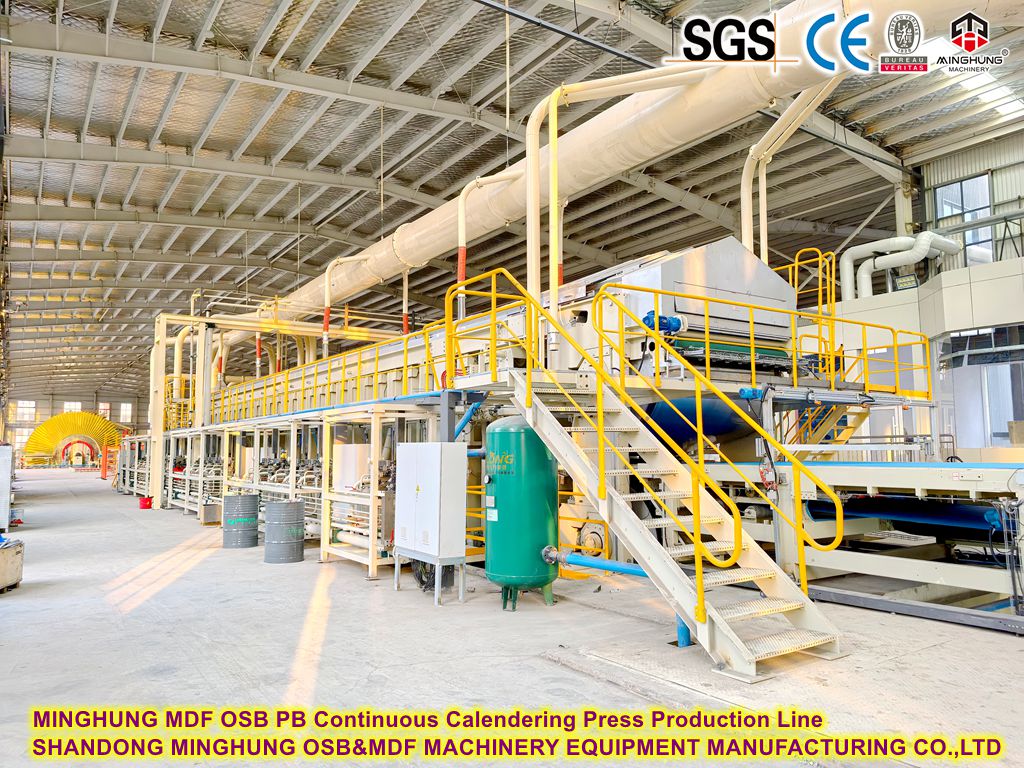 MINGHUNG MDF OSB PB Calendering Calendering Press Production Line