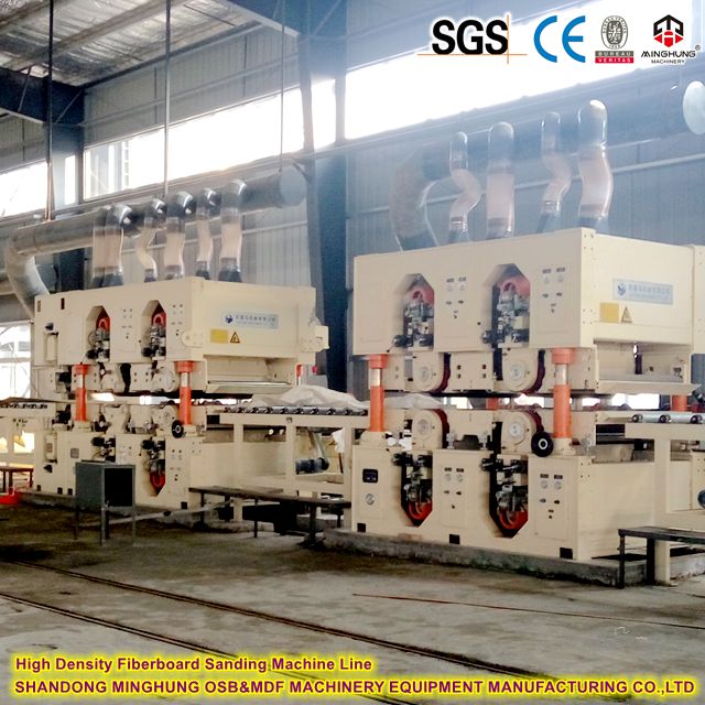 Garis mesin pengamplasan fiberboard kepadatan tinggi