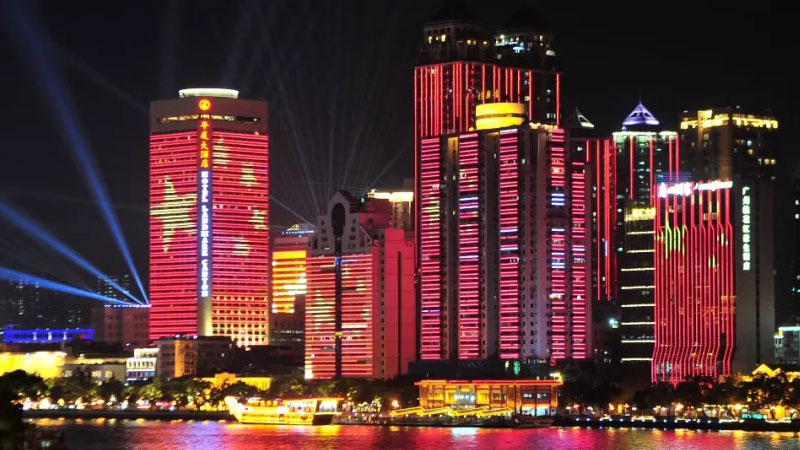 احتفال العيد الوطني 2019 الصين مع شفافة شاشة LED مشاهدة
