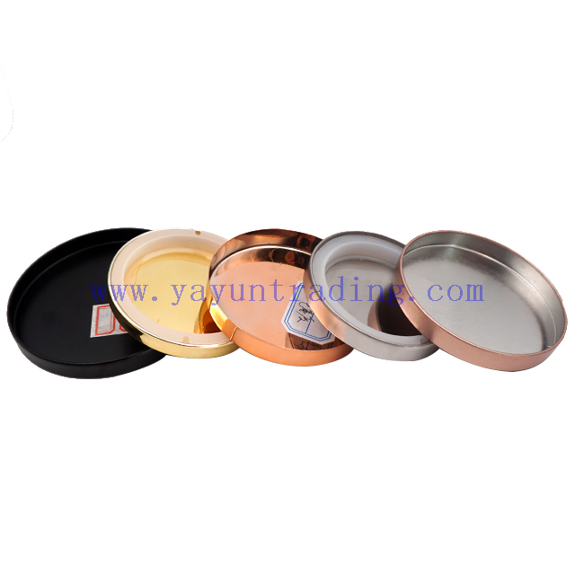 Black Matte Frosted Glass Candle Holder Jar With Metal Gold Rose Gold Black Cheap Lids