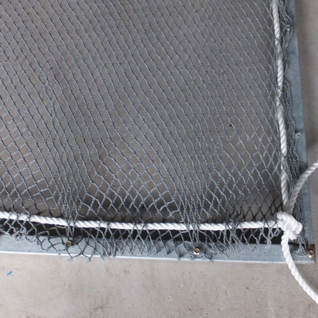 HDPE 330gsm grey color small mesh safety net