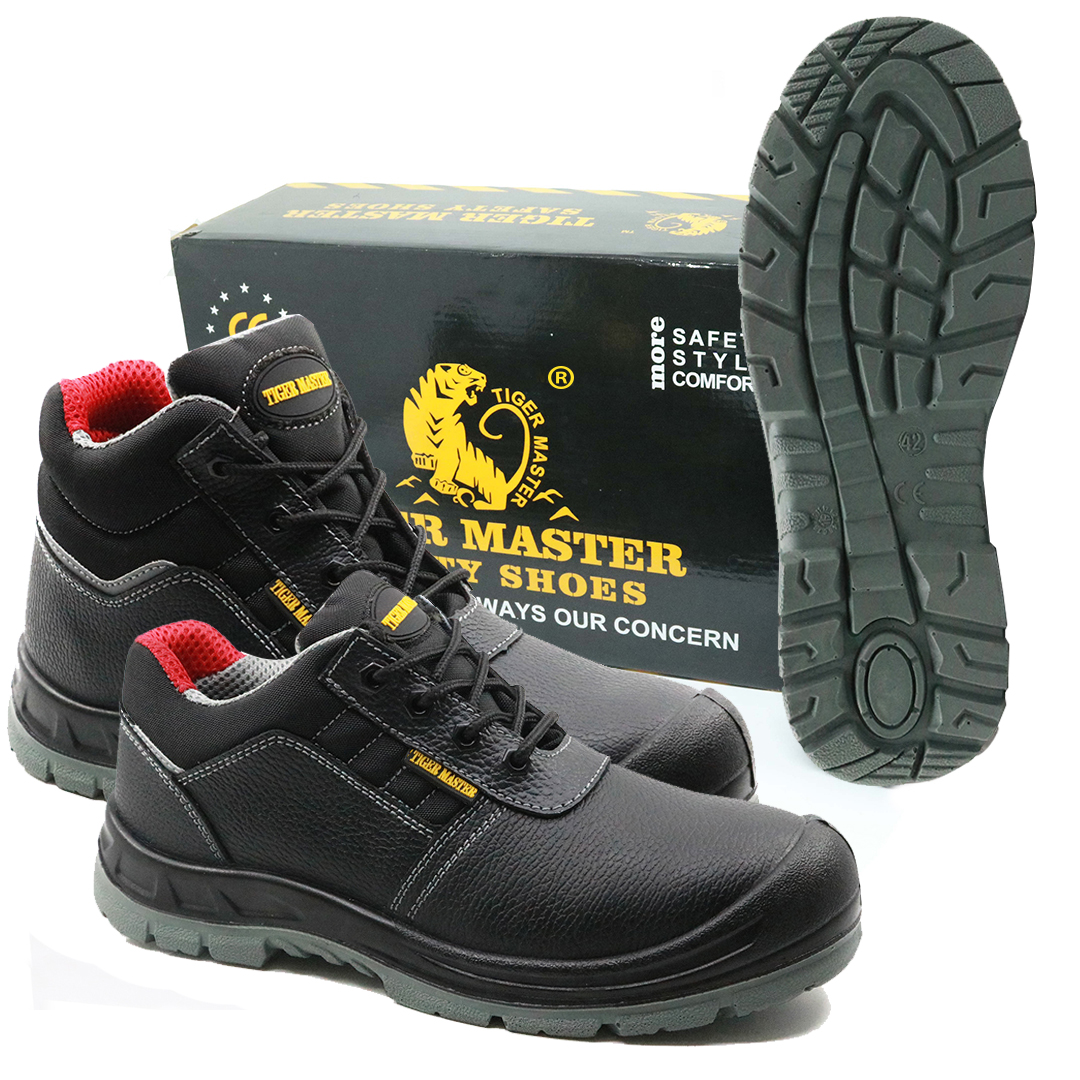 China factory sales tiger master brand metal free men work shoes