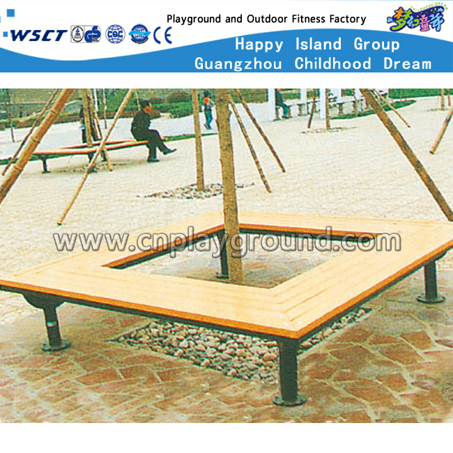 新款户外木制弧形休闲椅 (HD-19401)