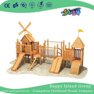 儿童户外木制组合滑梯(HF-17001)