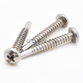 Tornillo de autoimensionamiento de cabezal de bandeja de acero inoxidable