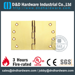 DDBH020-Bisagra de tablero rectangular de latón macizo para puerta de entrada simple