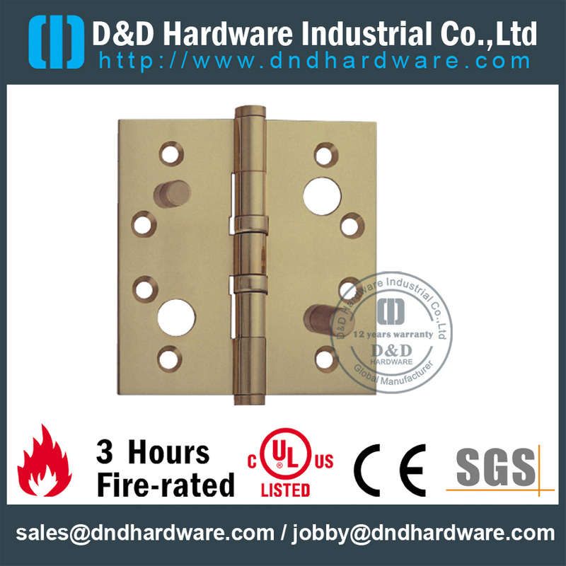 DDBH011-Solid Brass Double Security Engsel untuk Pintu Kayu Interior