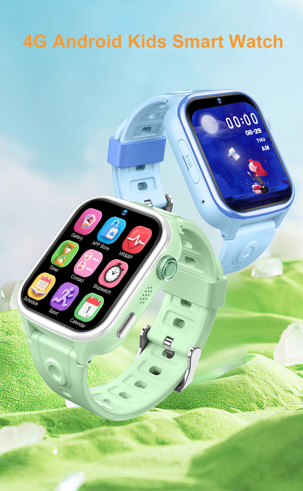 Reloj GPS inteligente 4G en tiempo real IP68 D40Pro