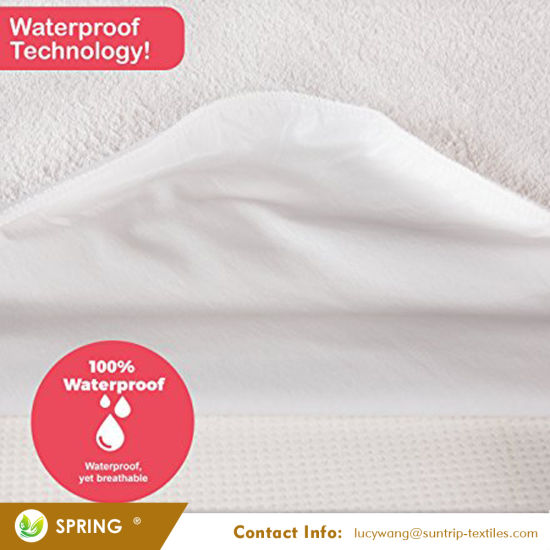 Comfort Terry Hypoallergenic, Waterproof and Breathable Mattress Protector, Queen, White