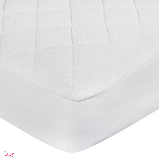 Quilted Ultra Soft White Bamboo Terry Fitted Sheet Styles Waterproof Baby Crib Mattress Protector/Pad