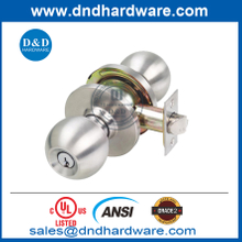 UL ระบุว่า UL 10C Zinc Alloy ANSI Fire Fire ได้รับการจัดอันดับกระบอกสูบท่อลูกบิด Lockset-DDLK012