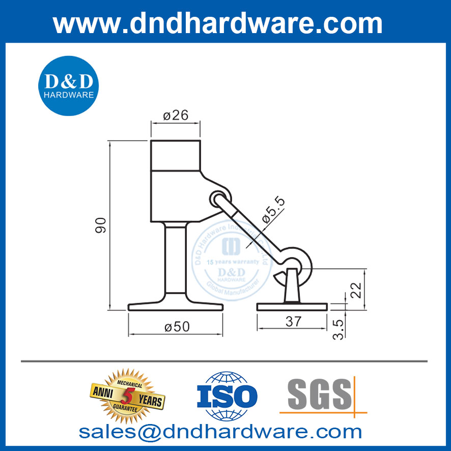 ประตูสแตนเลสสตีลประตูจุกประตูสูงสำหรับอเมริกาตลาด-เดดด์ส 0dds038