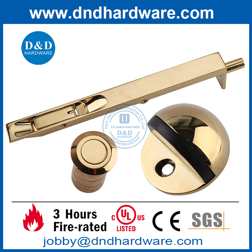 CE ที่ทำเครื่องหมายไว้กับทองเหลืองทองเหลือง SS304 ฮาร์ดแวร์ประตูไม้