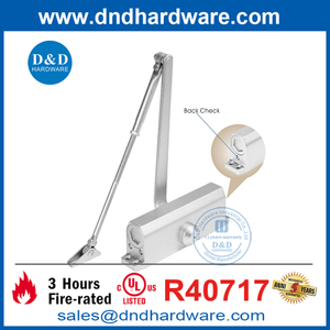 อลูมิเนียม 60-85 กก. แบริ่งกลับมาตรวจสอบประตูใกล้กับ UL ที่ระบุไว้ใน DDDC025BC