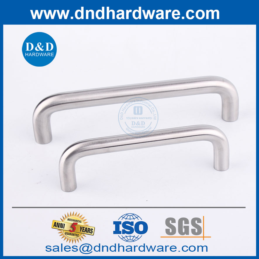 304 สแตนเลส D รูปร่างที่จับเฟอร์นิเจอร์เงินสำหรับตู้ DDFH003