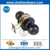 Matt Black Double Cylinder Knobset ในโลหะผสมสังกะสีสำหรับทางเข้าประตู DDLK037
