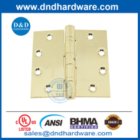 น้ำหนักมาตรฐาน ANSI BHMA ขัดเงาทองเหลือง NRP สแตนเลสบานพับ-DDSS001-ANSI-2-4.5x4.5x3.4