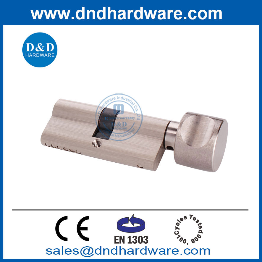 BS EN1303缎面镍完成钥匙缸类型门锁缸DDLC001