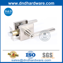 China Factory Zinc Alloy Square Type Tubular Lever Lockset-DDLK088