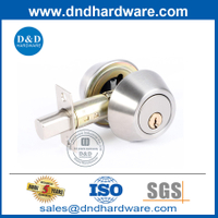 สังกะสีอัลลอยซิลเวอร์ซาตินนิกเกิลประตูหน้าใหม่ล็อคทรงกระบอก Deadbolt-DDLK023