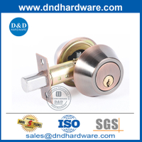 สังกะสีอัลลอยด์โบราณทองแดงตายสลักเกลียวล็อคประตูล็อคทรงกระบอก Deadbolt-DDLK025