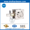 Matt Blakc Zinc Alloy Square Type One Sided Door Knob Lock-DDLK031
