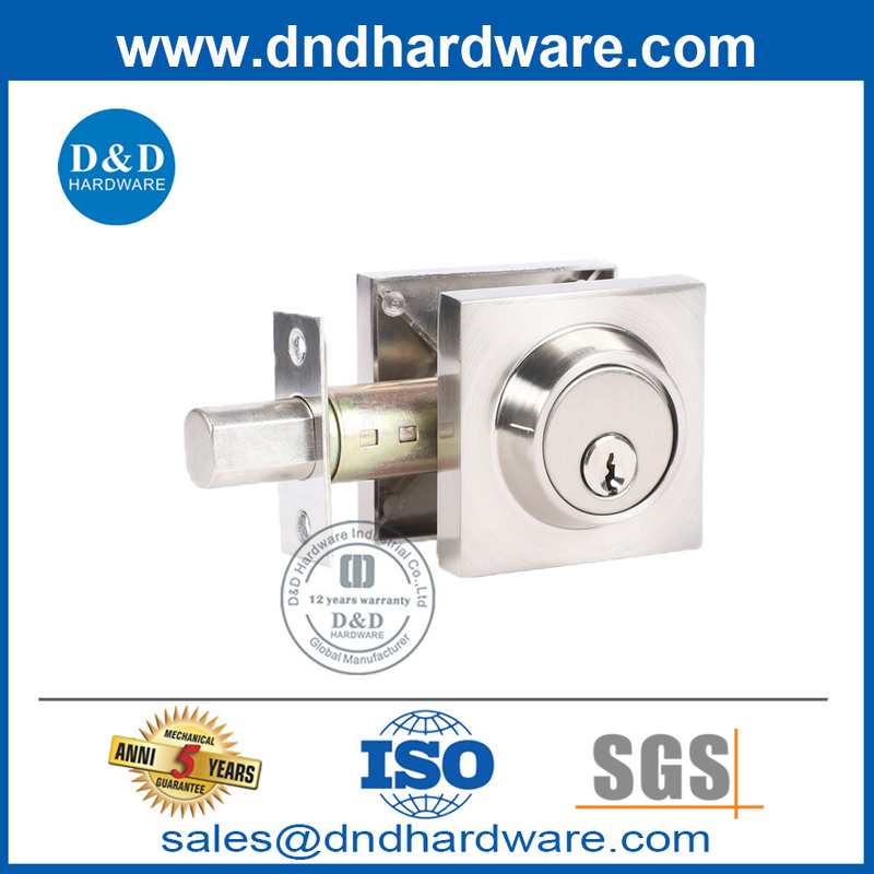 Aleación de zinc Satin Níquel Níquel Puerta exterior de la puerta Deadbolt-Ddlk030