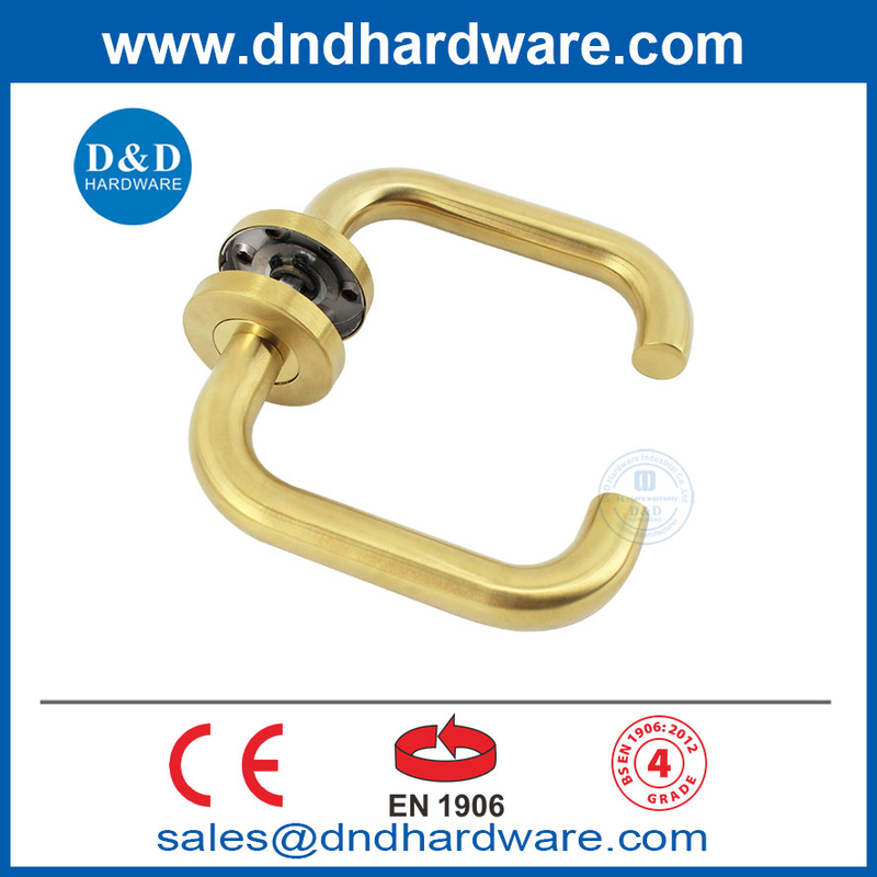 EN1906 ผ้าทองเหลืองทองเหลืองประตูห้องนอนสีทองมือจับคันโยกสไตล์มือจับ DDTH001