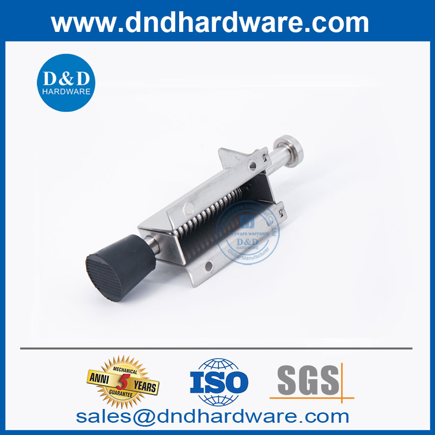 SUS304 FOOT FOOT SPRING LOAD DOOT STOP สำหรับประตูเดี่ยว DDDS035