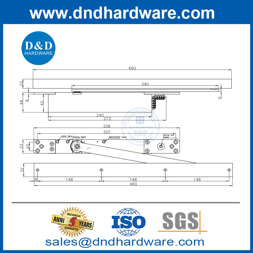 Global Door ใกล้กับ Aluminum Alloy Sliding Door ใกล้เคียงกับการตรวจสอบด้านหลัง DDDC047