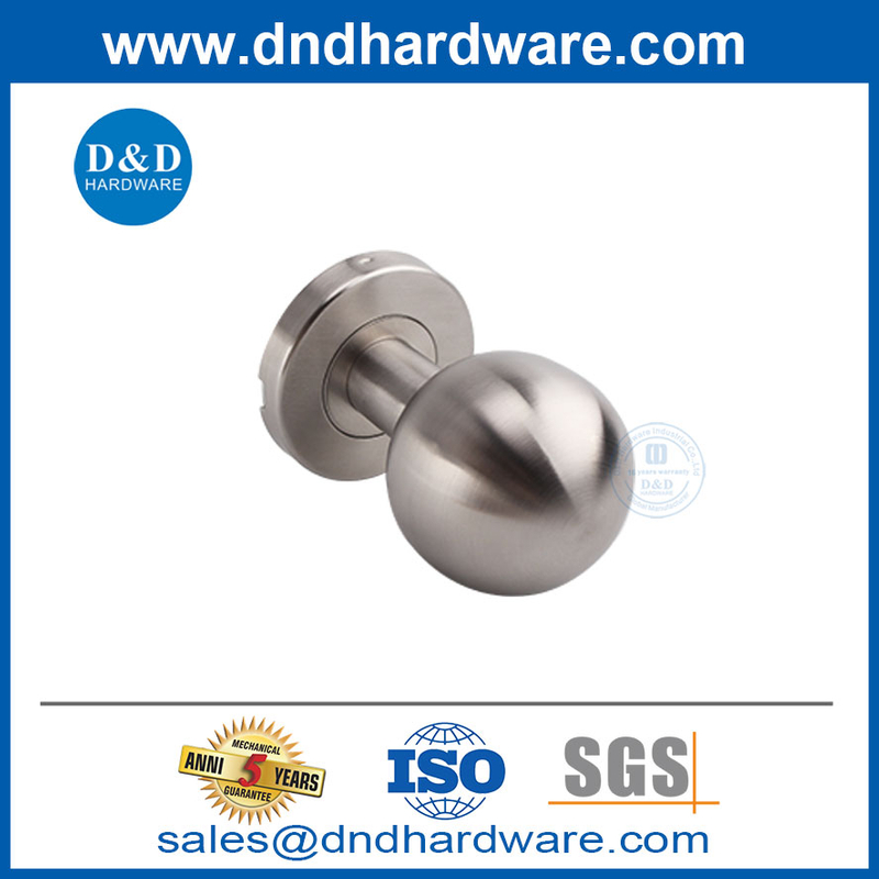 สแตนเลสสตีลนักออกแบบที่ทันสมัยด้านหน้าประตูภายในมือจับ KNOB-DDTH031