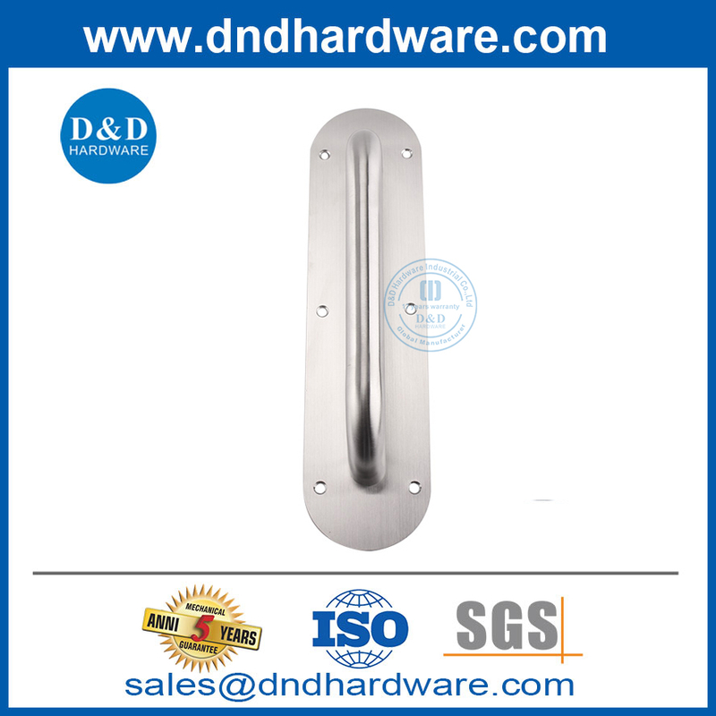 รูปไข่สแตนเลสสตีลแบบพุชดึงแผ่นรองรองรองสำหรับประตูภายนอก DDPH022