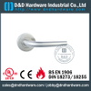 Stainless Steel 316 Tubular Fire Rated Lever Door Handle untuk Pintu Kayu Toilet-DDTH004