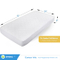 Soft Waterproof Portable Fitted Baby Crib Pad Waterproof Mattress Protector