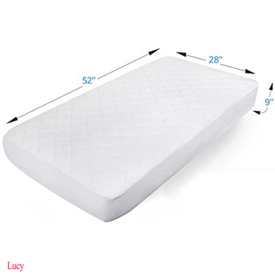 Chinese Suppliers Pack N Play Fitted Sheet Waterproof Crib Mattress Pad Cover for Baby Cot