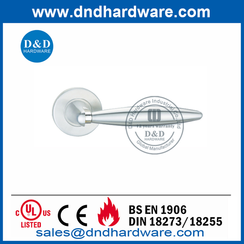 Handle Pintu Tuas Stainless Steel Solid untuk Pintu Kayu-DDSH033