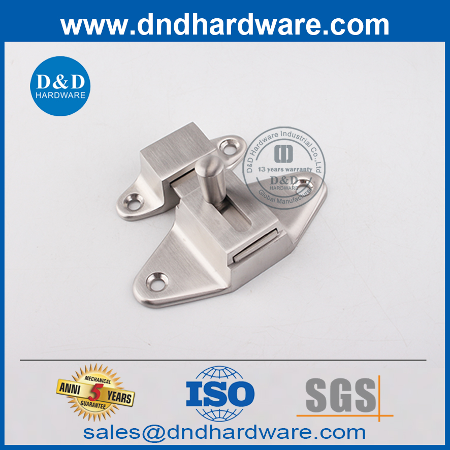 Perno de puerta interior de accesorios Hardare de acero inoxidable Guard-DDDG007