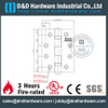 SS304 4x3x3 Bisagra de latón pulido resistente al fuego para puerta interior -DDSS001