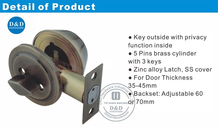 thumbturn กับ cylinder dead lock-ddlk008