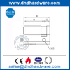 Cerradura de pestillo de noche de latón de medio cilindro con llave-DDLC010