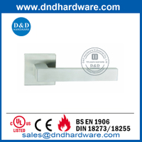 Manija de palanca de puerta interna con roseta cuadrada SS304-DDTH019