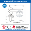 Manija de palanca de puerta de paso de acero inoxidable con roseta redonda-DDTH025
