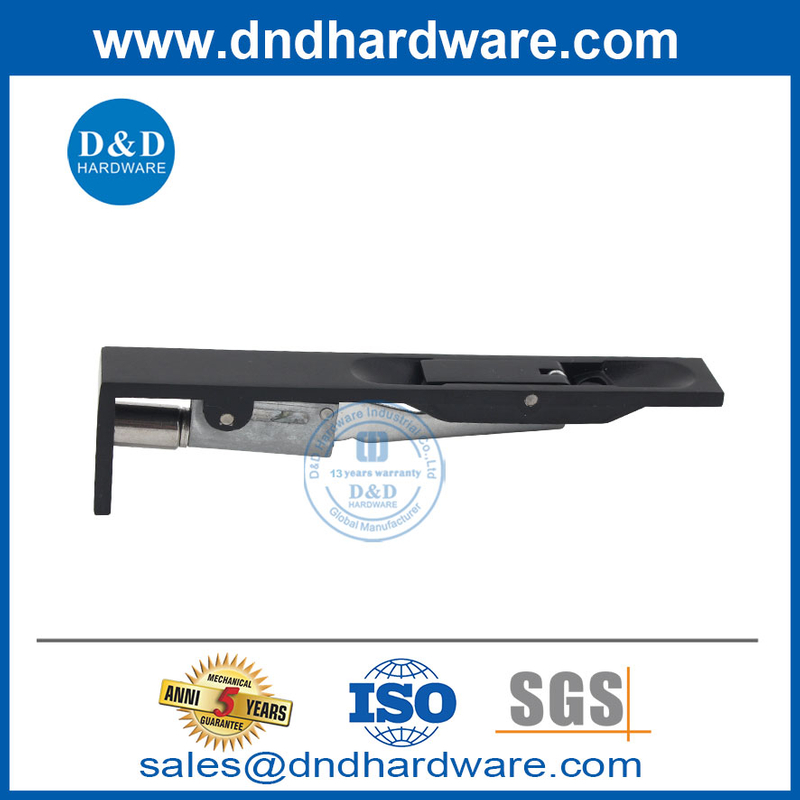 6 นิ้ว Matt Black SS304 คันโยกแอ็คชั่นโบลต์สำหรับประตูไม้ DDDB001