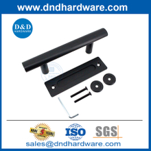 สแตนเลสสตีลและล้างประตูโรงนาสีดำที่ใช้งานได้อย่างหนักด้าม DDBD101