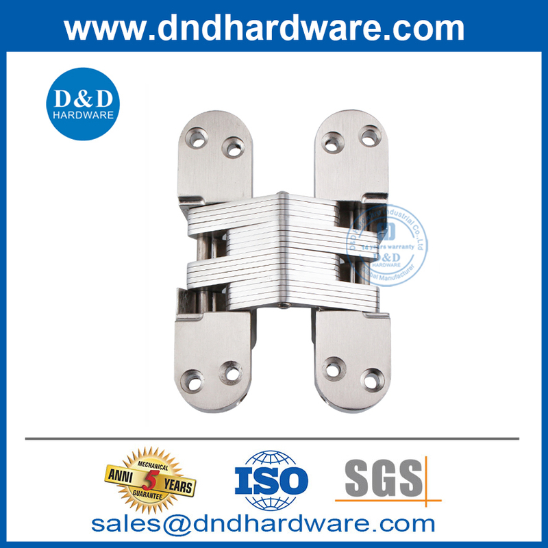 สแตนเลสสตีล/โลหะผสมสังกะสีซ่อนบานพับประตูที่ซ่อนอยู่ DDCH007
