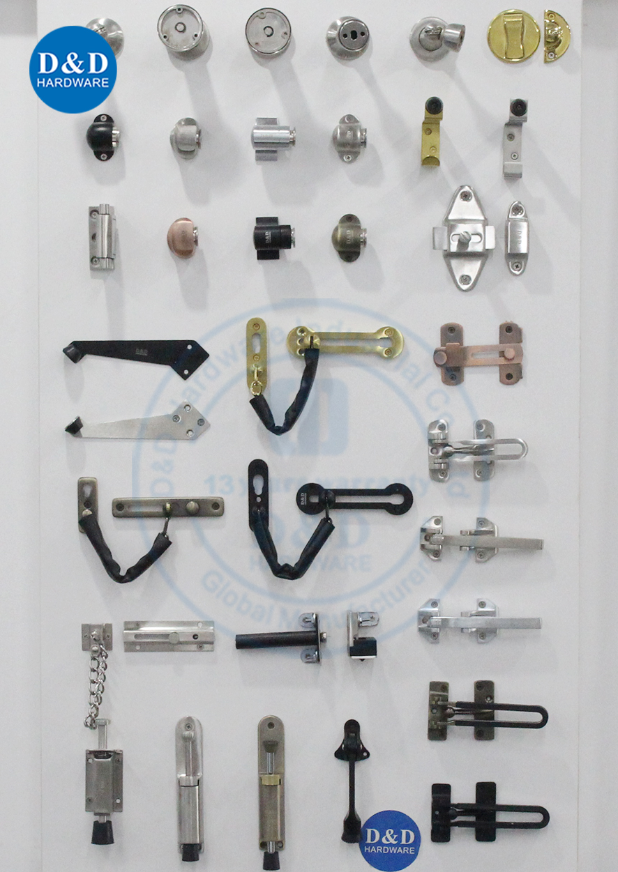 Sus304 Satin Brass Finish Moden Door Lock Chain-DDDG003