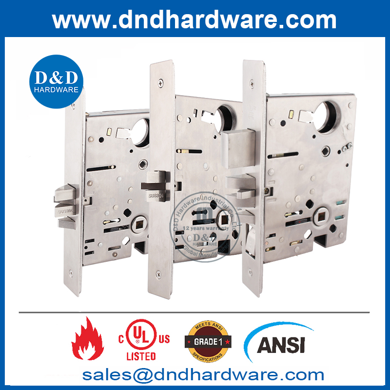 sus304 ul ansi ผู้สำเร็จการศึกษา 1 Deadbolt Dead Lock สำหรับห้องน้ำ dog-ddal17 f17