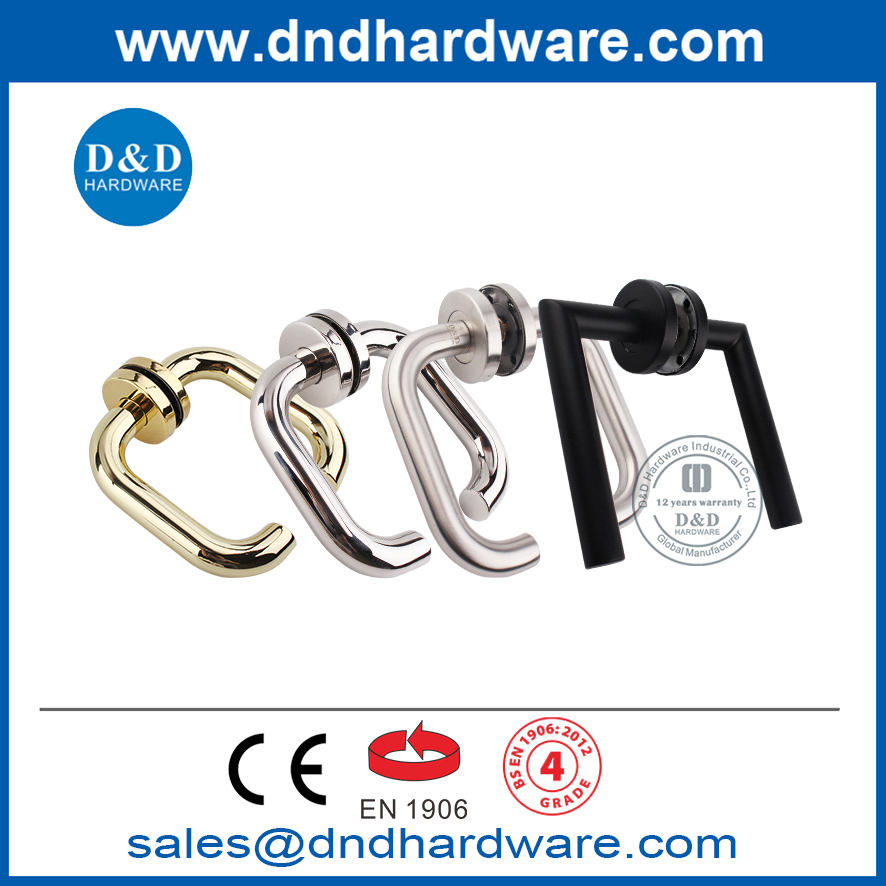 สแตนเลส 304 ประตูภายในที่ทันสมัยมือจับคันโยกประตูซาตินมือจับ DDTH036